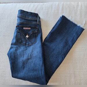 Hudson Beth Mid-Rise Baby Bootcut Jean 28 EUC Nordstrom Signature Flap Western